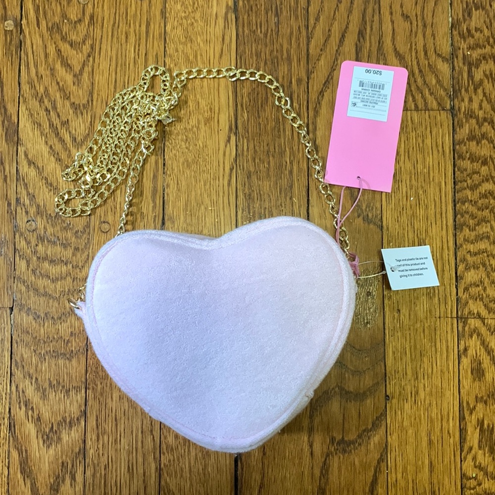 SCL x Target pink heart-shaped purse